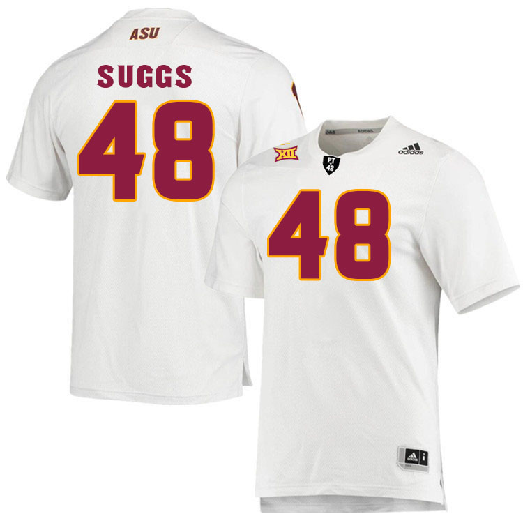 #48 Terrell Suggs Arizona State Sun Devils College Football Jerseys Stitched-White